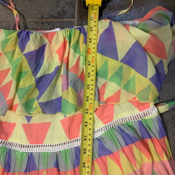 Place Nationale X Revolve Le Camus Mosaic Tiered Sun Dress. Size M. EUC - Picture 15 of 15